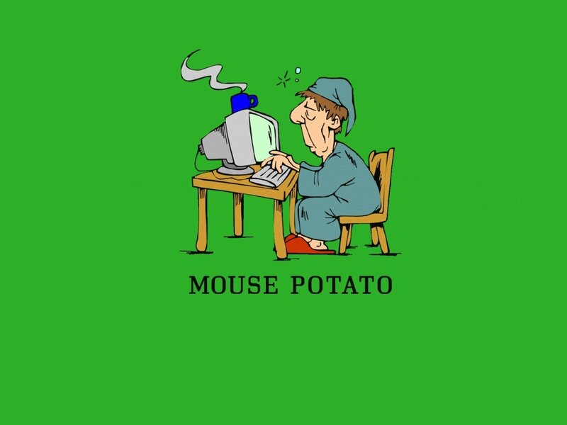 man using computer in pajamas