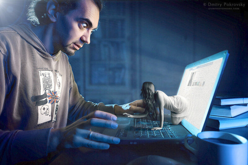 Man Using Laptop