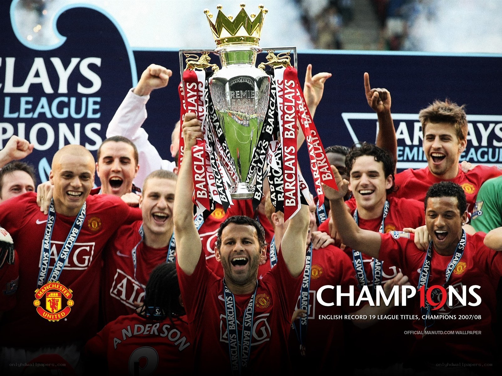 Man Utd celebrates title win