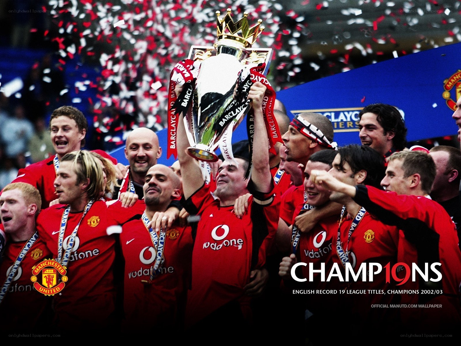 Man Utd champions celebration