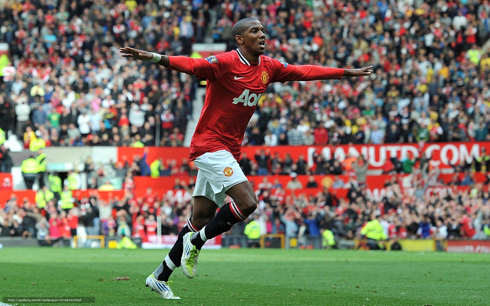Man Utd player celebrating