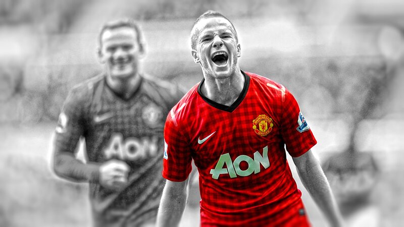 Man Utd player celebrating