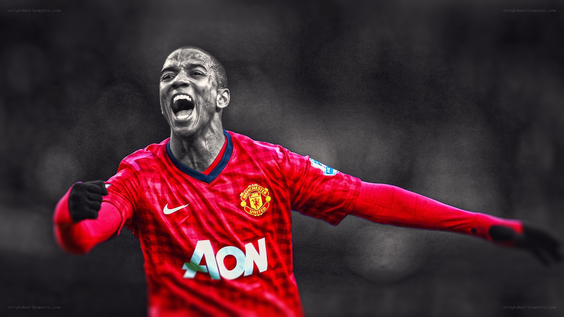 Man Utd player celebrating