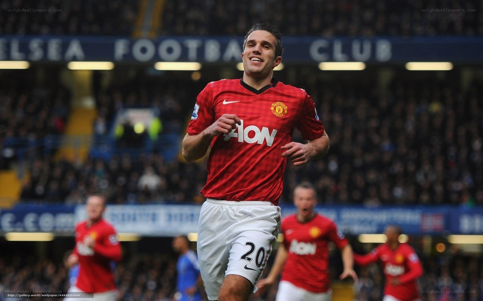 Man Utd player celebrating goal