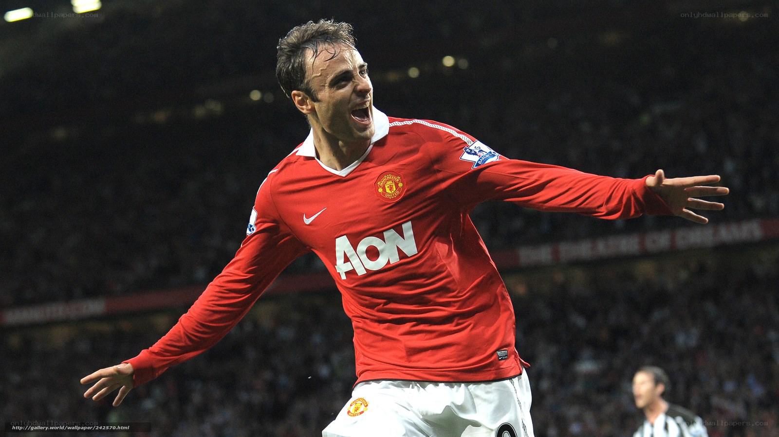Man Utd player celebrating