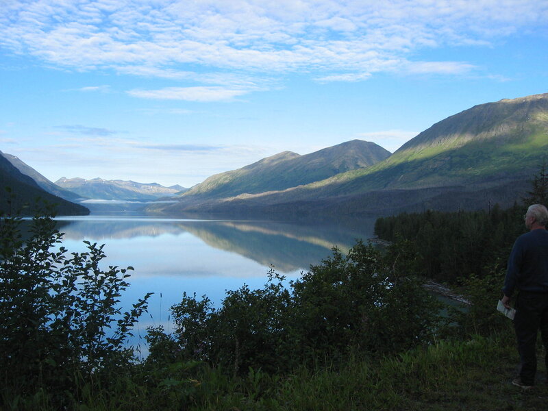Man Viewing Lake