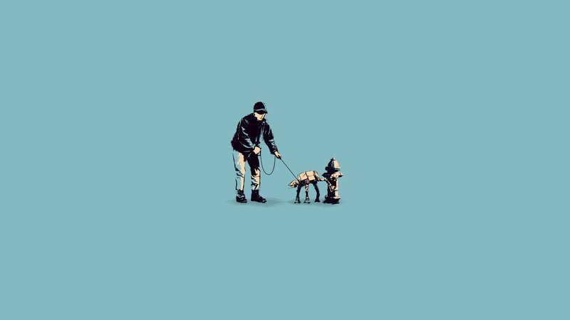 Man Walking AT-AT