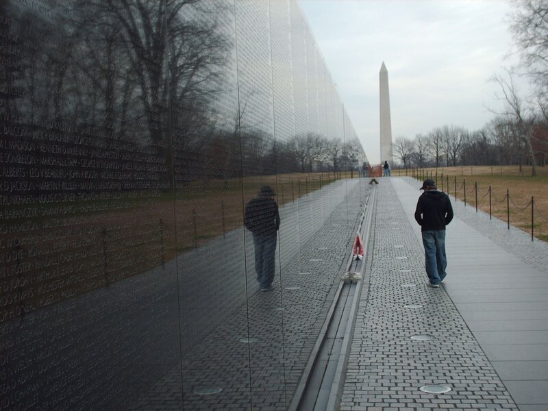 Man Walking at Memorial