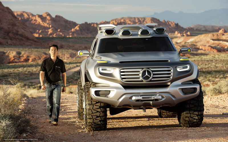 Man Walking Beside SUV