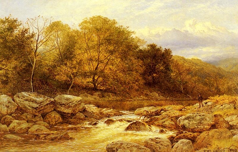 Man Walking by River