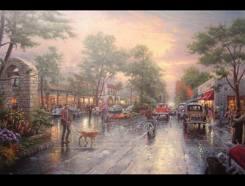 Man Walking Dog on Street — Pink