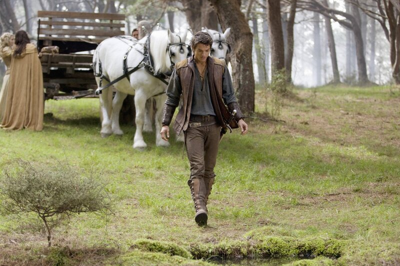 Man walking in a forest