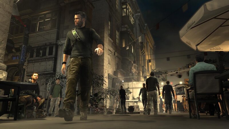Man walking in city street