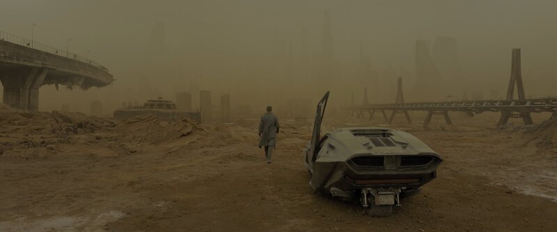 Man Walking in Desert — Brown, Dramatic