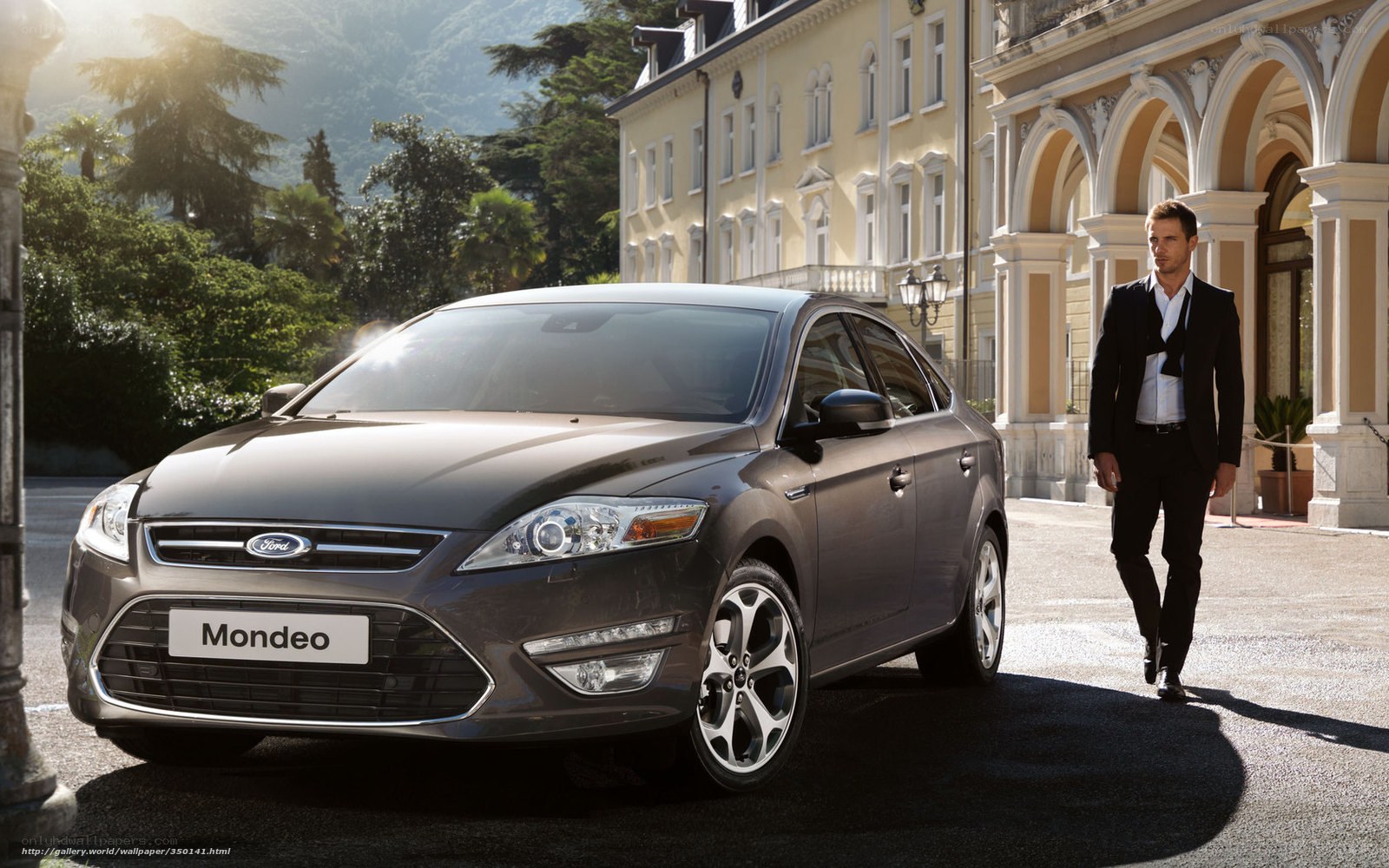 Man walking near Ford Mondeo