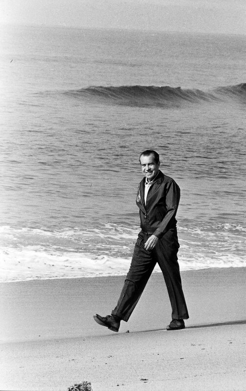Man walking on beach