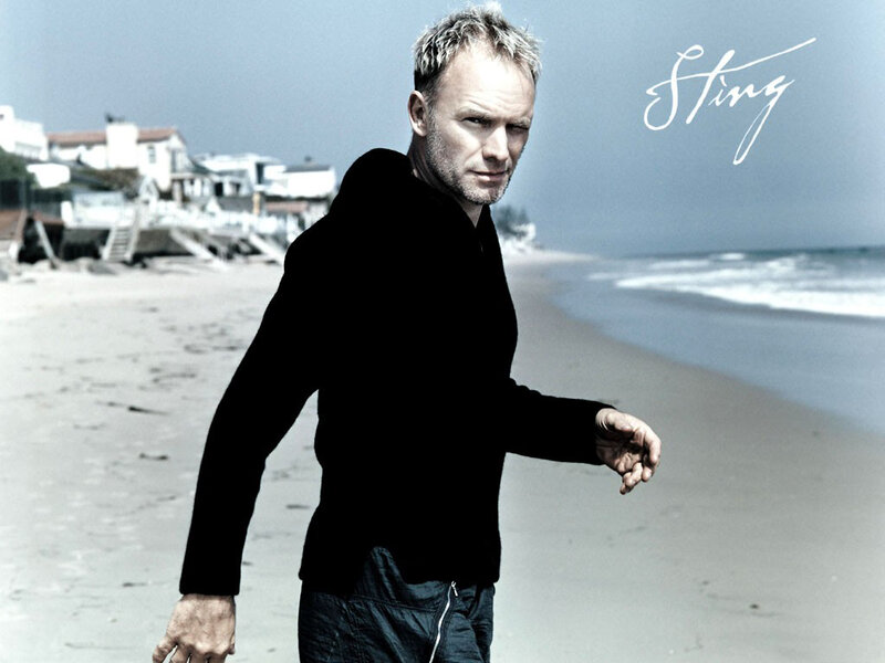 Man Walking on Beach — Black