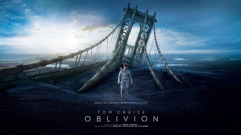 Man Walking on Bridge — Blue