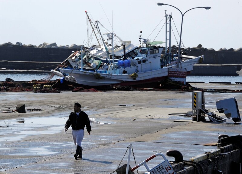 Man Walking on Dock