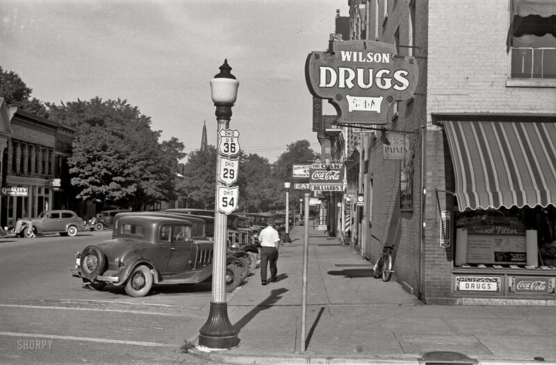 Man Walking on Sidewalk — Black