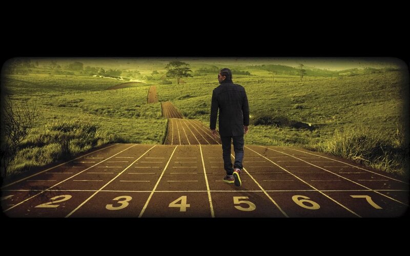Man Walking on Track