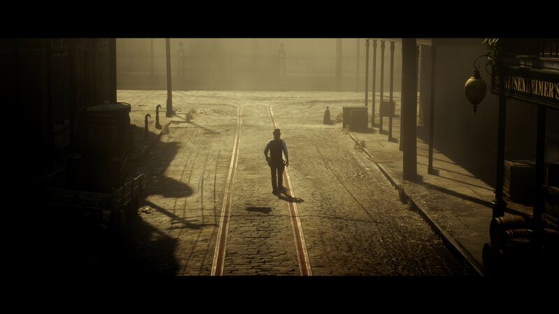 Man Walking on Tracks