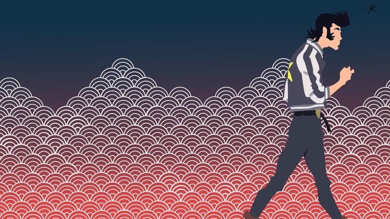 Man Walking on Waves