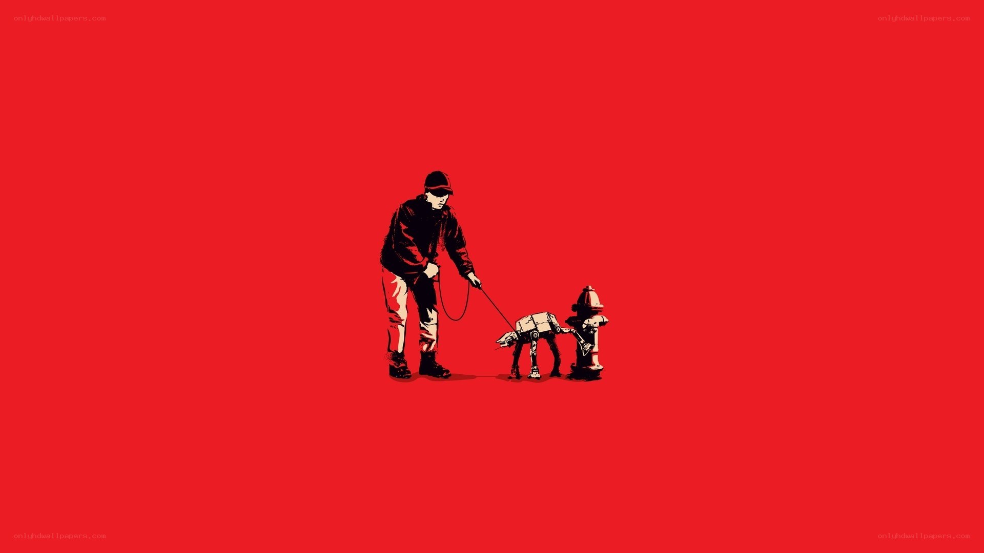 man walking robot dog