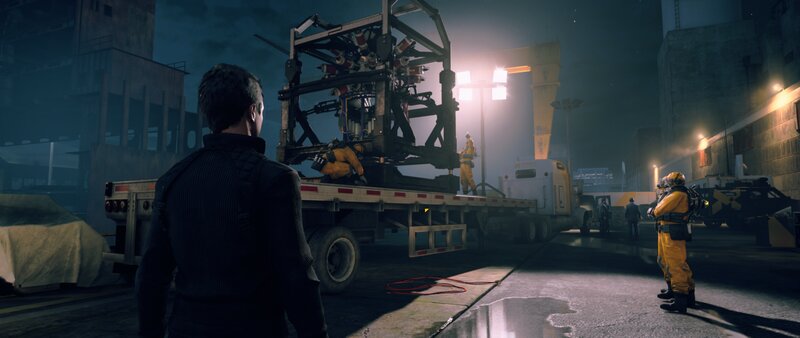 Man Watching Cargo Loading