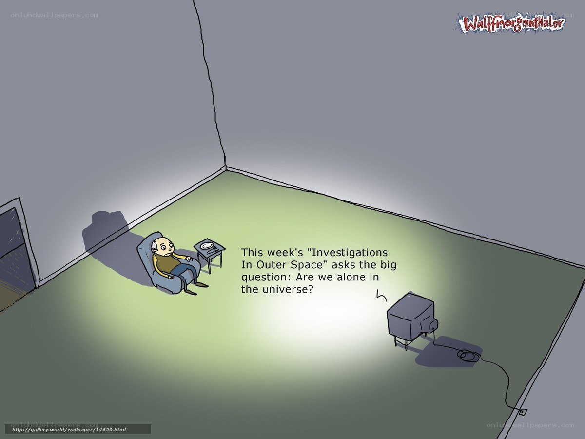 Man watching TV in a room