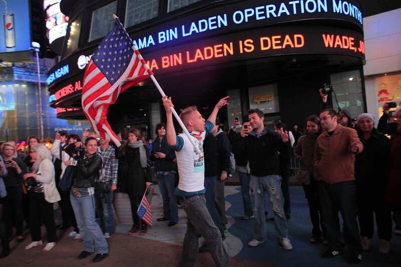 Man Waving Flag