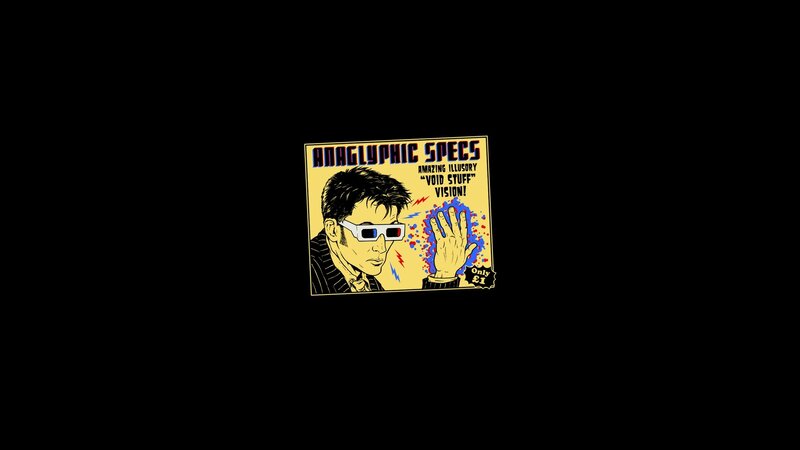 Man Wearing 3d Glasses — Yellow