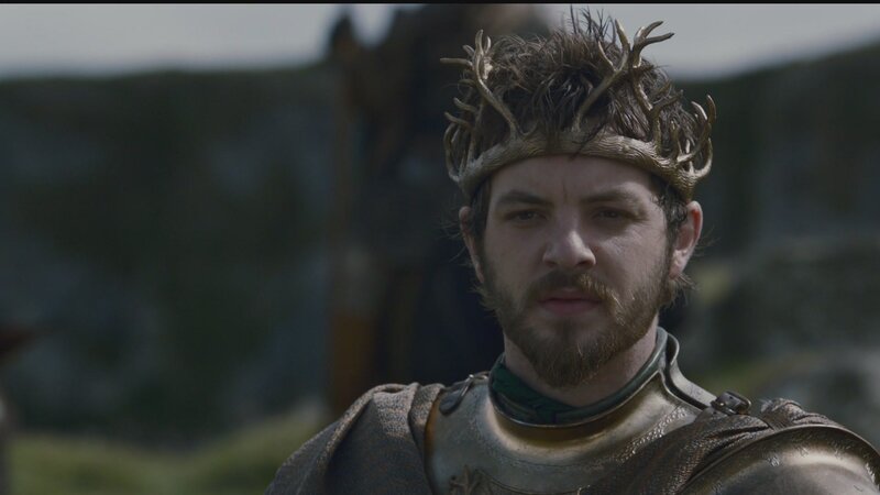 man wearing antler crown