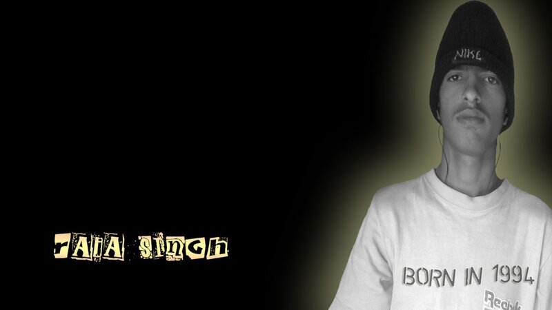 Man Wearing Beanie — Black