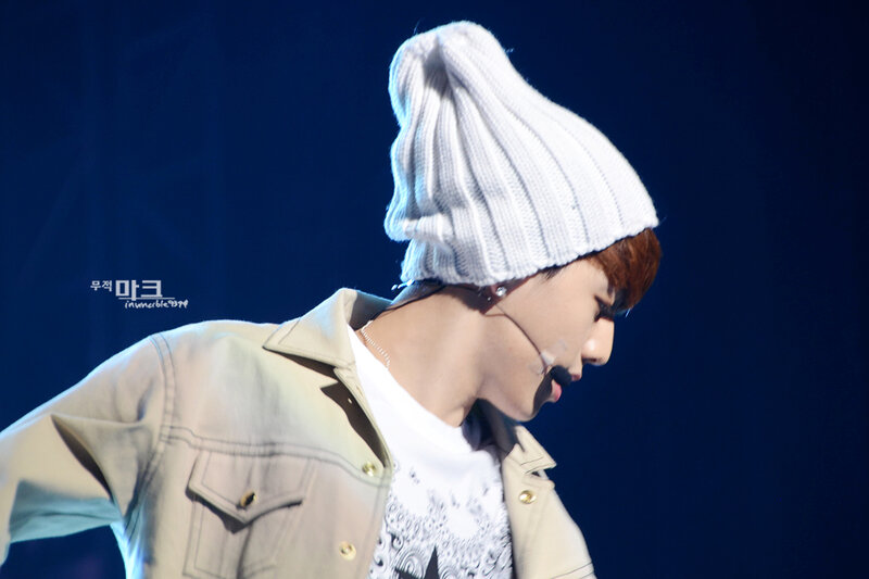 Man Wearing Beanie — Blue, Dramatic, Photograph