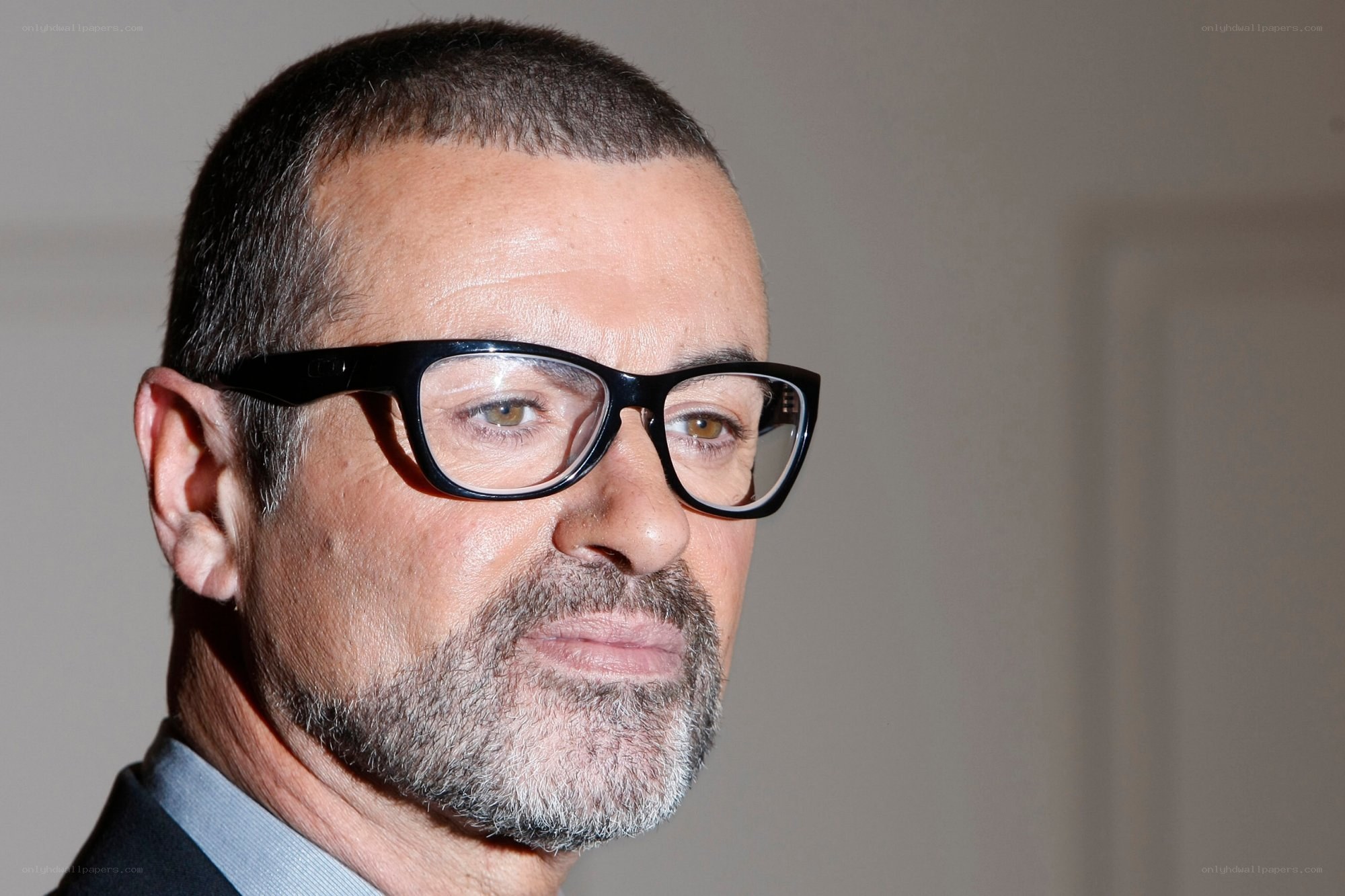 man wearing black glasses