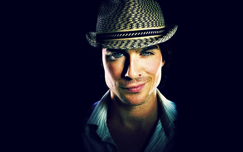 Man Wearing Fedora Hat — Black, Dramatic