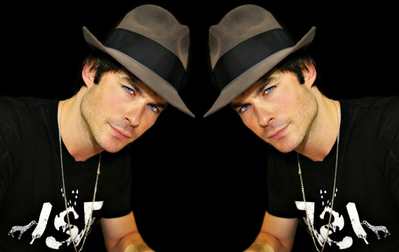 Man Wearing Fedora Hat — Black