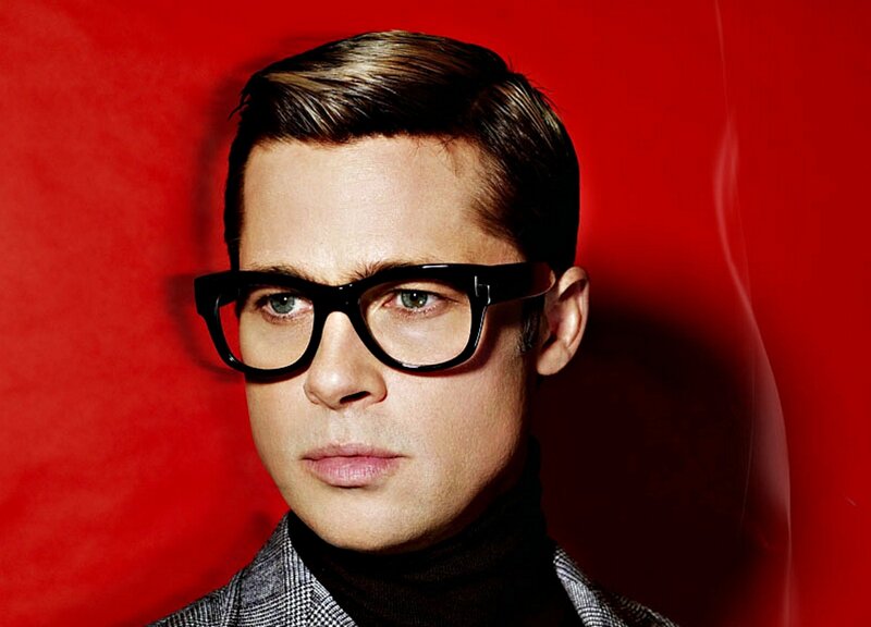 Man Wearing Glasses — Red