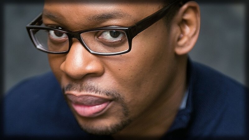 man wearing glasses