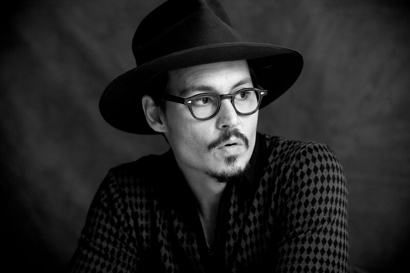Man Wearing Hat and Glasses — Black, Dramatic