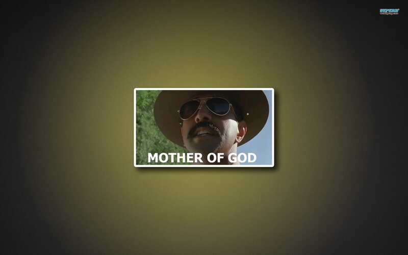 Man Wearing Hat and Sunglasses — Green