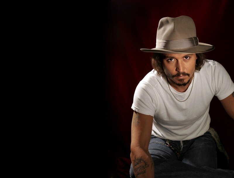 Man Wearing Hat — Black, Dramatic, Photograph