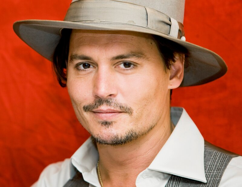 Man Wearing Hat — Red, Neutral, Photograph