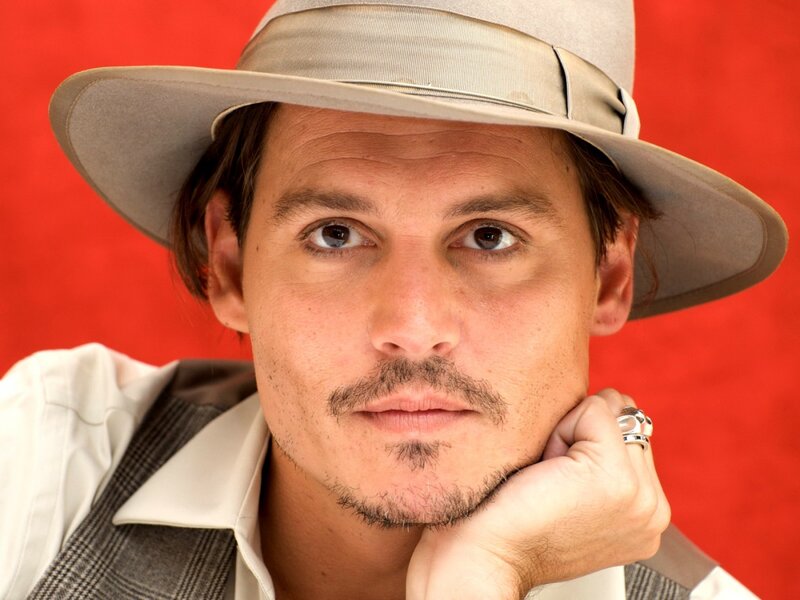 Man Wearing Hat — Red