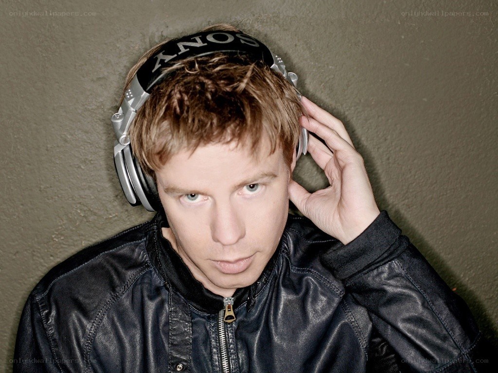 man wearing headphones