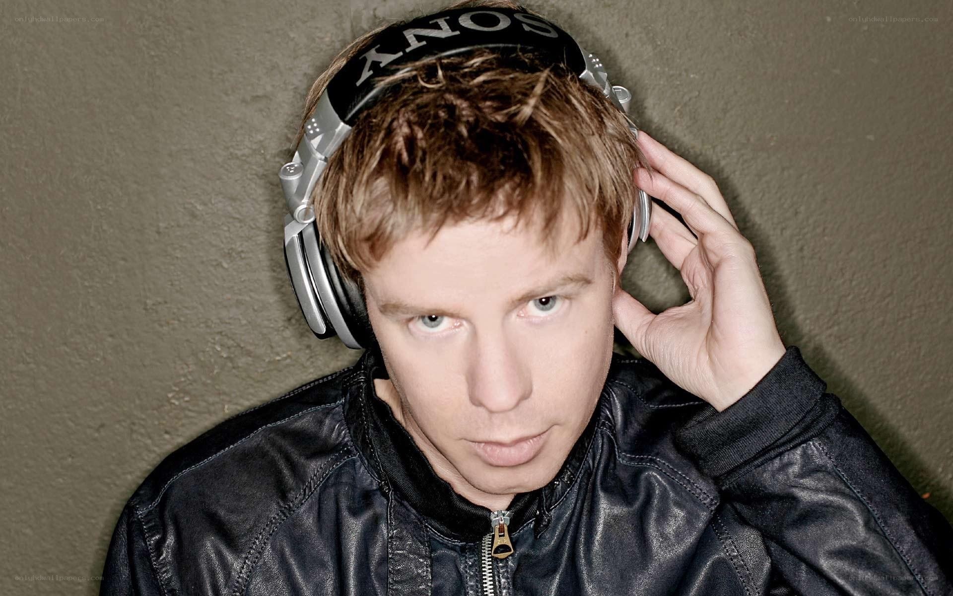 man wearing headphones