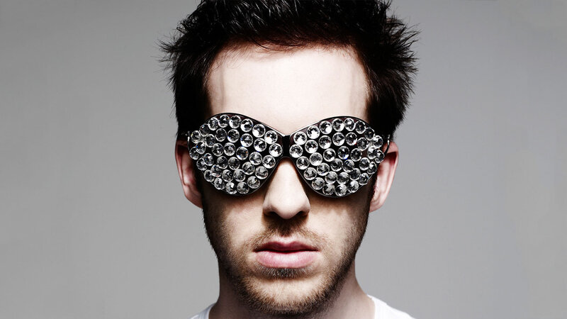 Man Wearing Jeweled Sunglasses