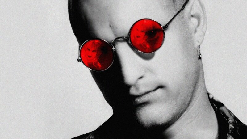 Man Wearing Red Sunglasses — Dramatic