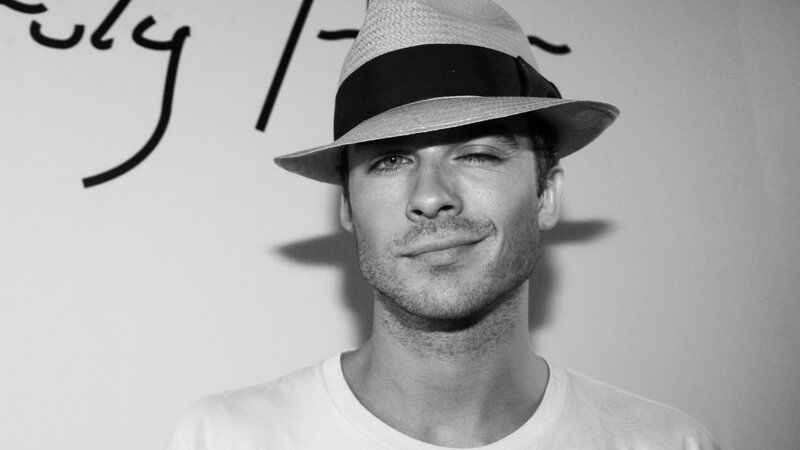 Man Wearing Straw Hat